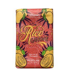 Chunk! Rico Guave Big Bath Bar 7 Oz Vegan Tropical Scented Soap Perfectly Posh *